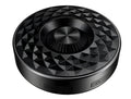 Mini portable Bluetooth wireless speaker in black, orange, or silvery white colour.