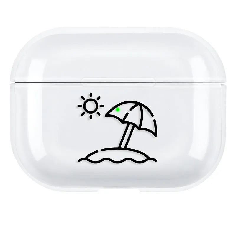 AirPods Pro 3 protective shell back cover in PC material with solid colour design
