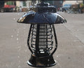 White and purple solar mosquito lamp with 24 LED beads for outdoor garden use