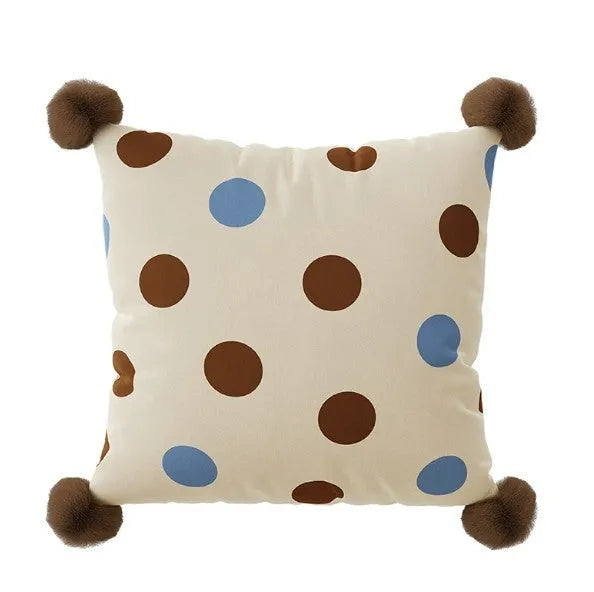 Cartoon animal pattern sofa cushion pillow with removable cover in blue colour