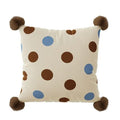 Cartoon animal pattern sofa cushion pillow with removable cover in blue colour