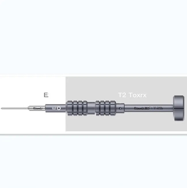 Precision screwdriver with grenade-shaped aviation alloy handle and T2 cross triangle tail bit