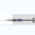 Precision screwdriver with grenade-shaped aviation alloy handle and T2 cross triangle tail bit
