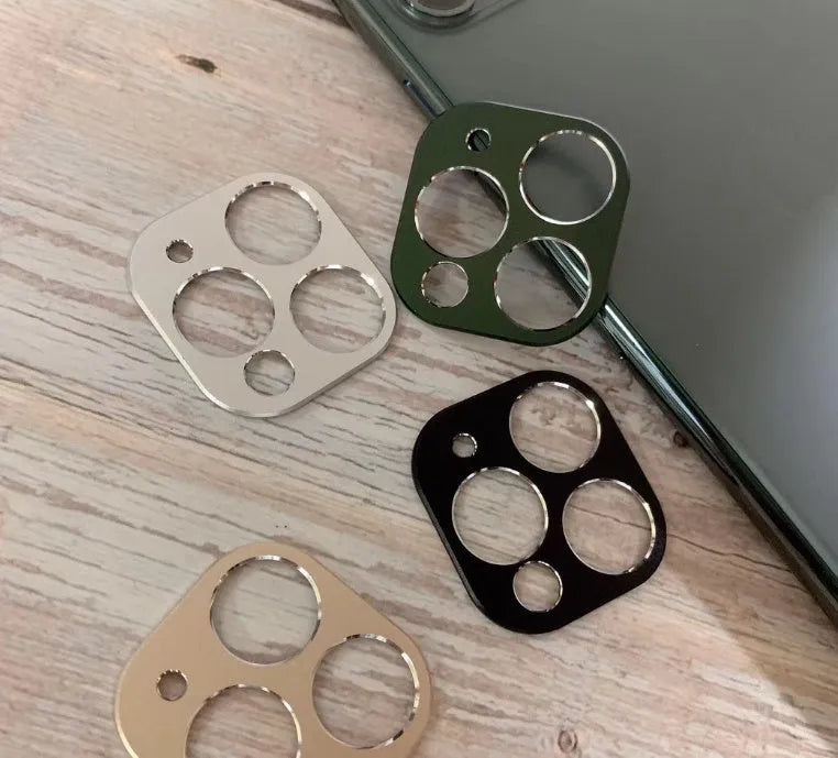 Metal camera lens protection ring for Apple iPhone 11 and iPhone 11 Pro in multiple colour options.