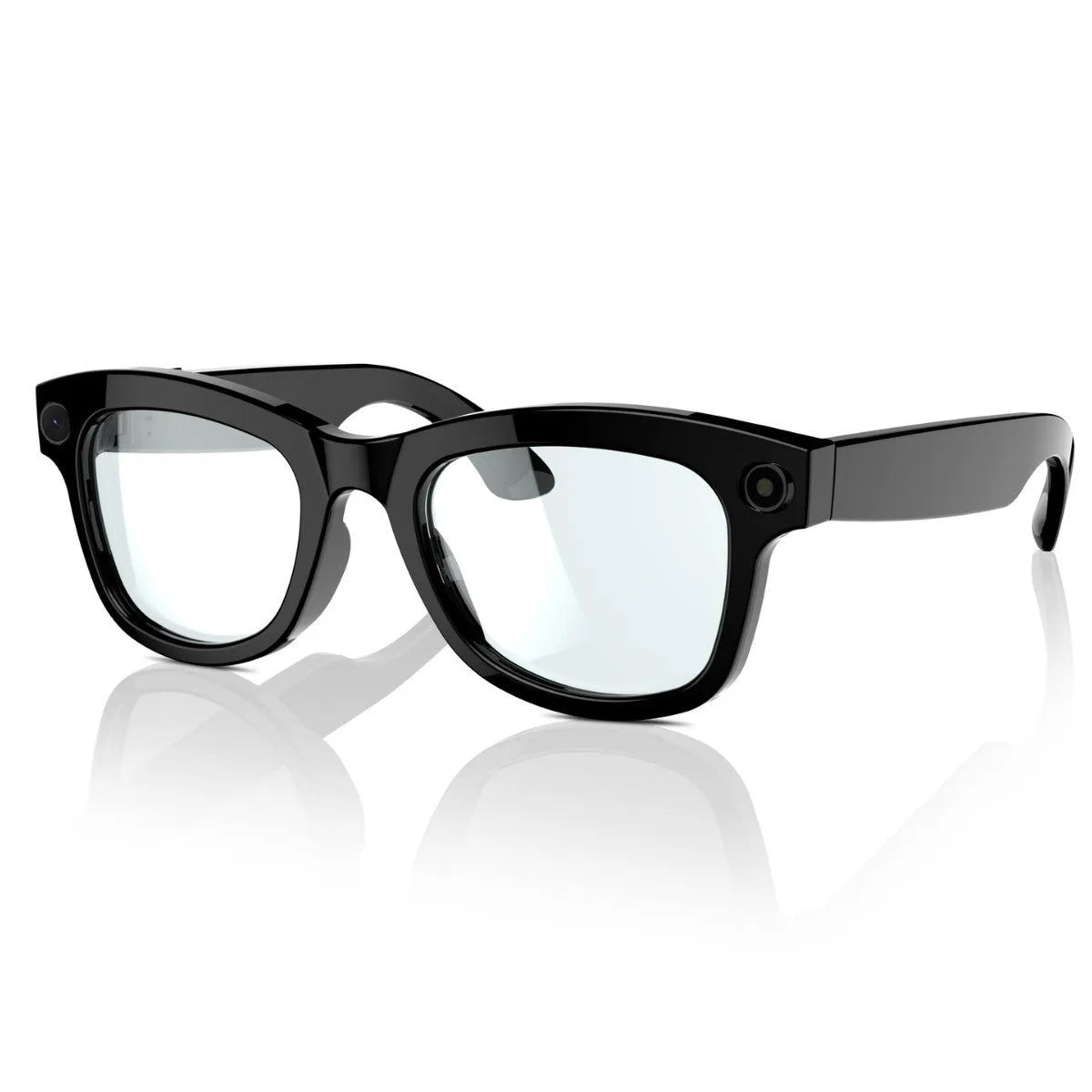 M01 HD camera AI translation smart video glasses with black lens option showing wearable design