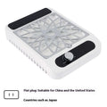 White Q2 style nail dust collector with adjustable speed control and filter net