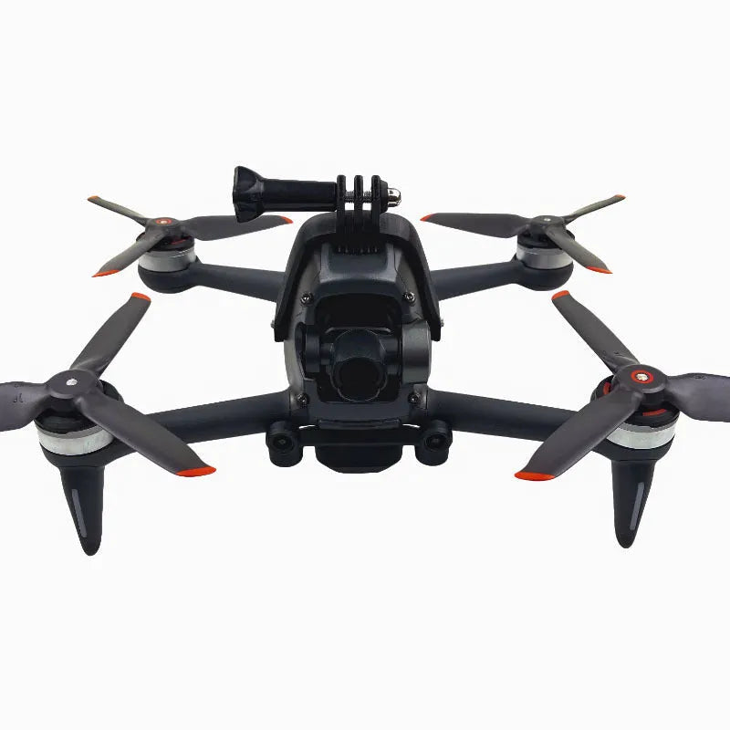 FPV drone panoramic camera expansion bracket with 3D printed hard plastic construction and soft sponge contact