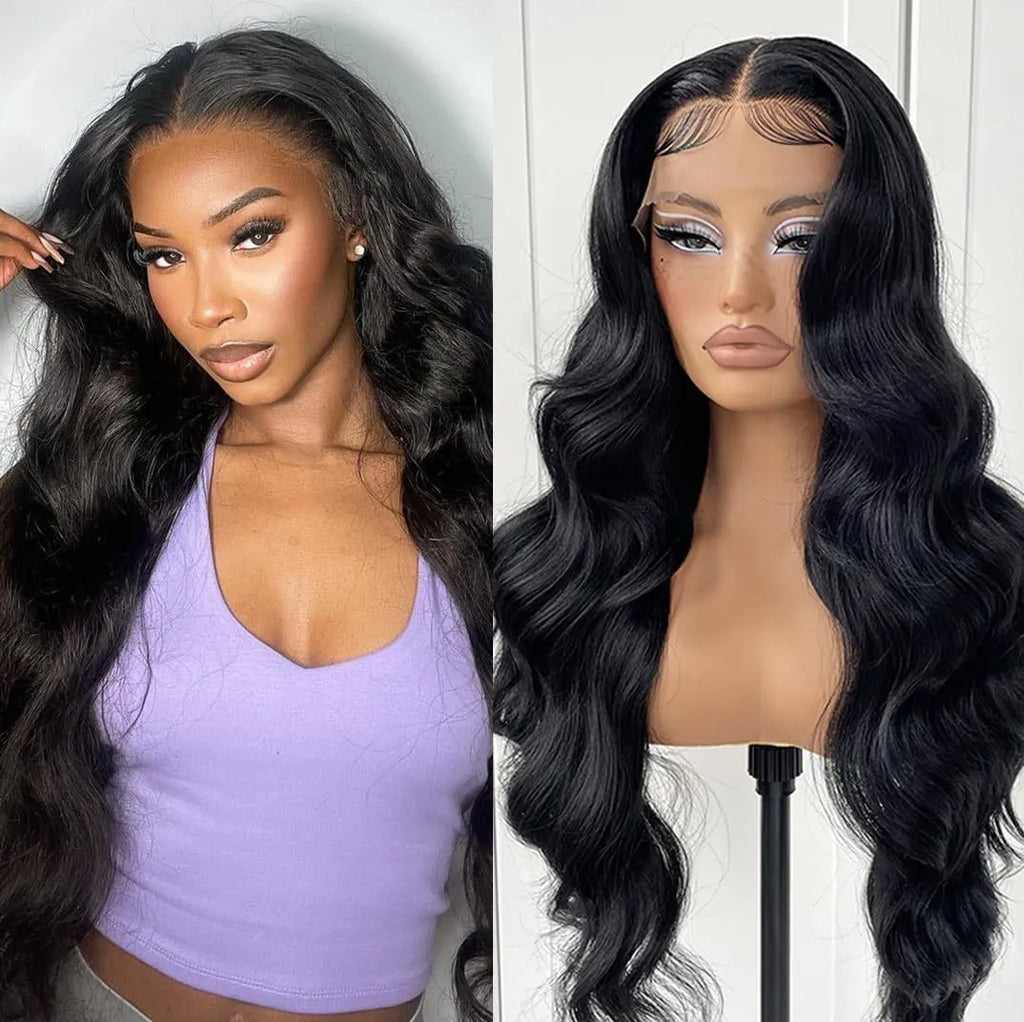 Dark brown big wave lace wig in high temperature silk fibre, 8 to 32 inches, 13x4 or 13x6 lace.