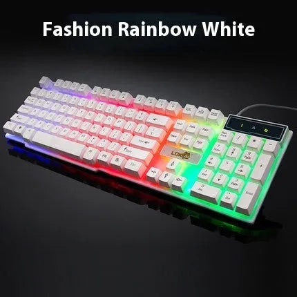 Glowing USB cable for gaming keyboards with LED illumination along 2-metre length in white and black colour options