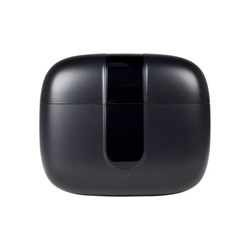 Jerry X08 wireless in-ear Bluetooth headphones with a digital display and a matching charging case.