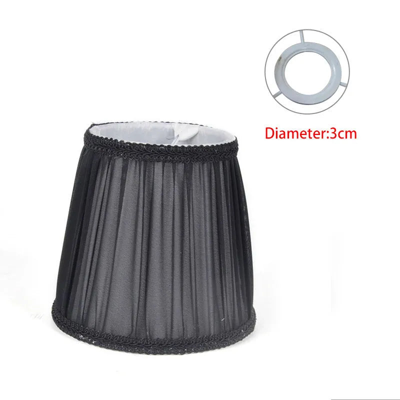 Fabric crystal wall lamp lampshade in six colour options measuring 80x130x120mm