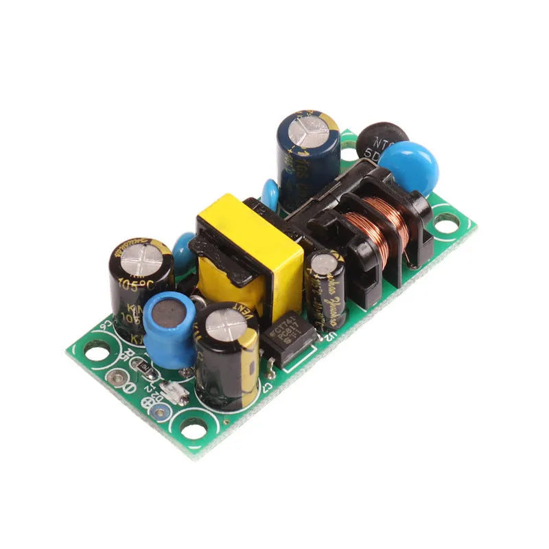 YS-U5S metal-cased switching power supply module with terminal connectors for AC input and DC output.