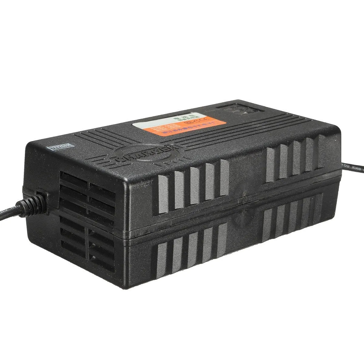 Black 72V20AH electric car charger for vehicles with aluminium case and regional plug options