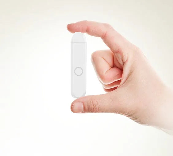 A1 Bluetooth audio receiver adapter with 3.5mm plug for wireless headphone conversion.
