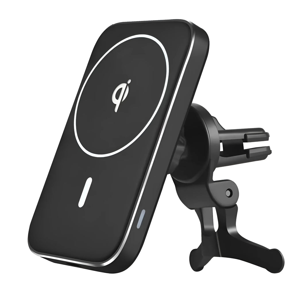 M6 Car Bracket Magnetic Wireless Charger with USB interface and LED indicator