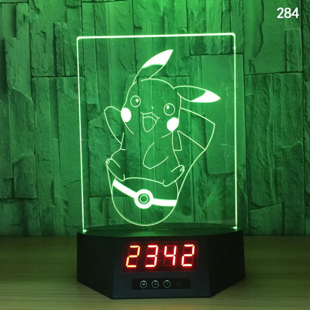 3D dolphin-shaped wireless LED table lamp with remote control on wooden surface
