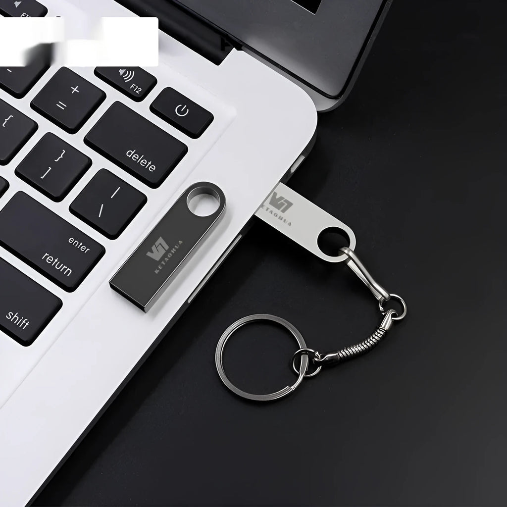 Metal car-shaped USB flash drive with waterproof shell and high-speed storage