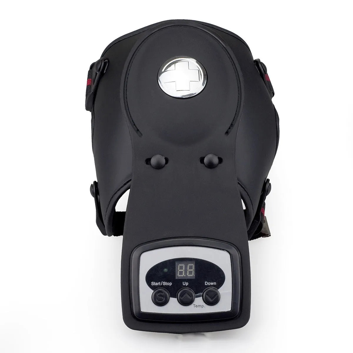 Infrared knee and shoulder massager with heat settings, knee pads, and shoulder pads
