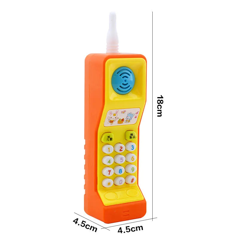 Children's educational toy with sound and light functions featuring cartoon animal design for 3 year olds