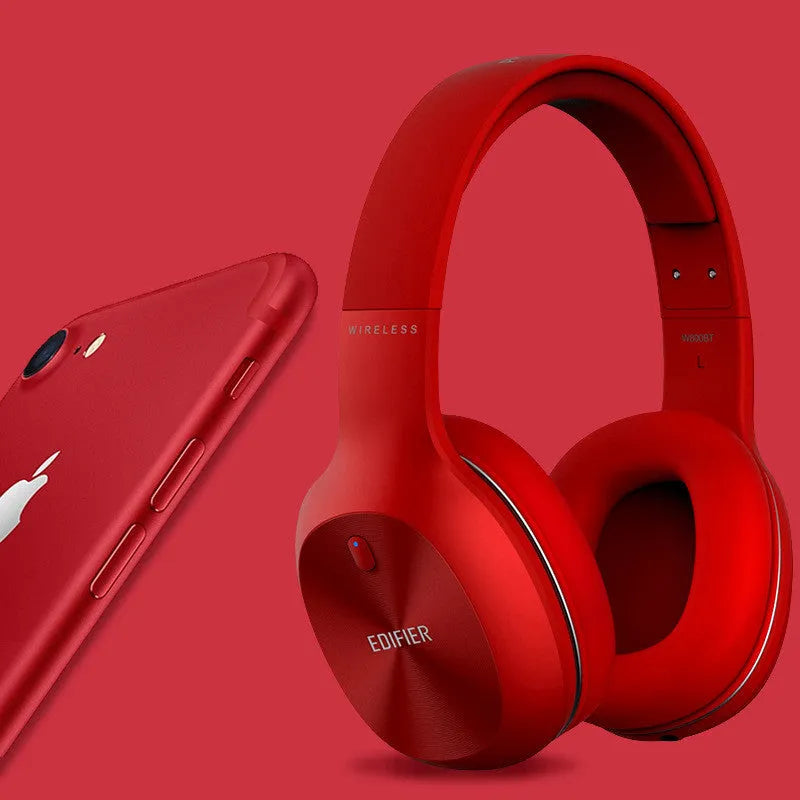 Bluetooth sports headset in black, red or white colours showing wireless design for active use