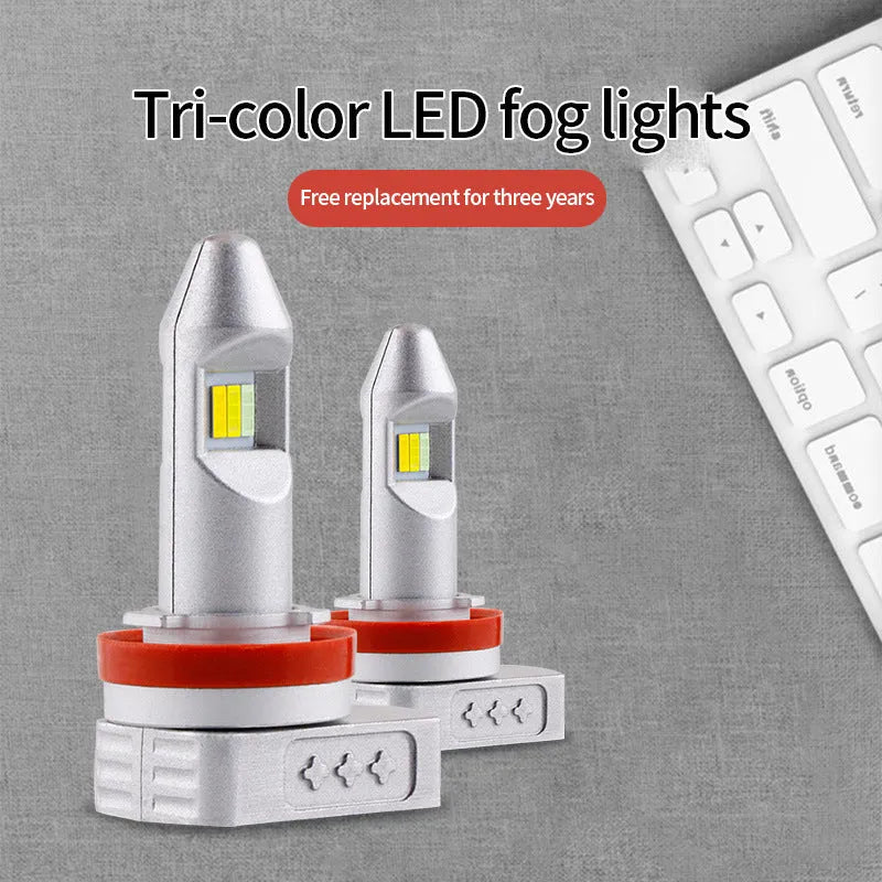 Universal LED fog lamp bulb with aluminium housing for cars and motorcycles