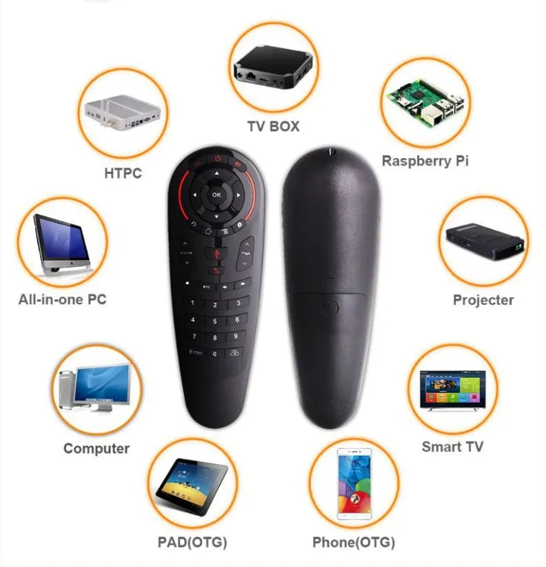 G30 wireless keyboard remote control with Nano USB receiver for computer and TV control