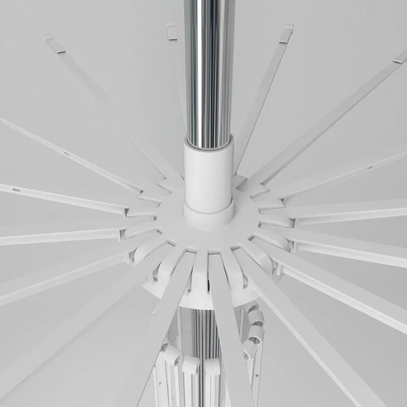 Stainless steel three-layer laundry drying rack with adjustable plastic clips for socks and ties