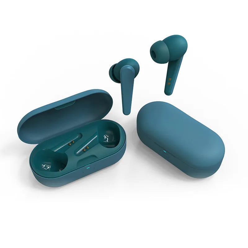 Active noise cancellation wireless headphones in five colour options with earplug design