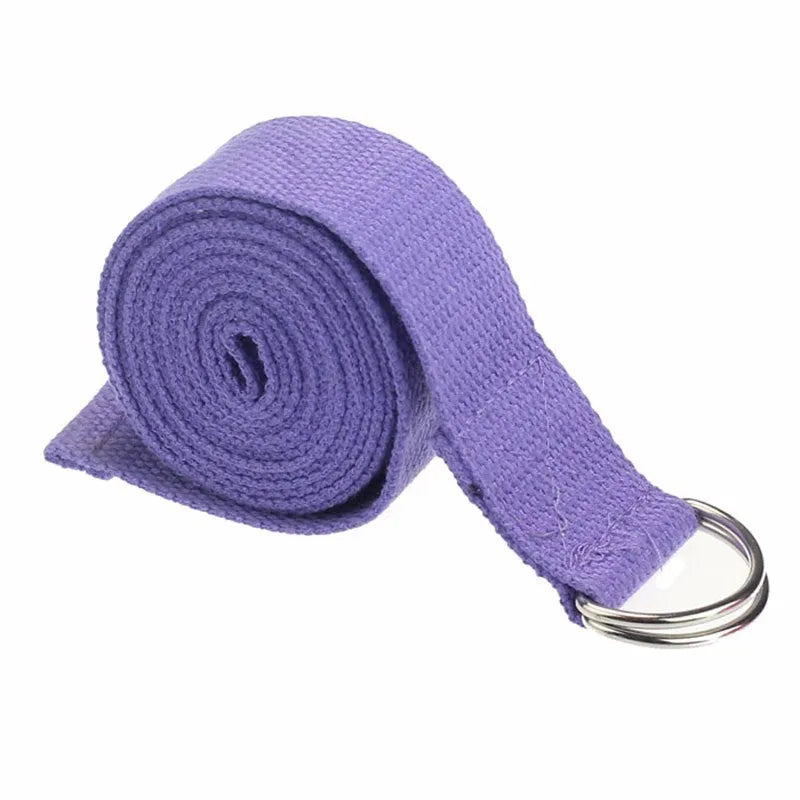 EVA yoga brick 23x15x7.5cm, non-slip yoga mat 183x61x0.6cm and cotton stretching strap 183cm set