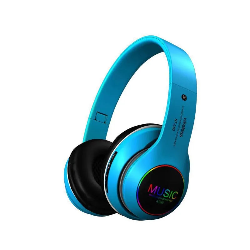 Wireless Bluetooth stereo headset in selected colour with 40mm speakers and USB charging port