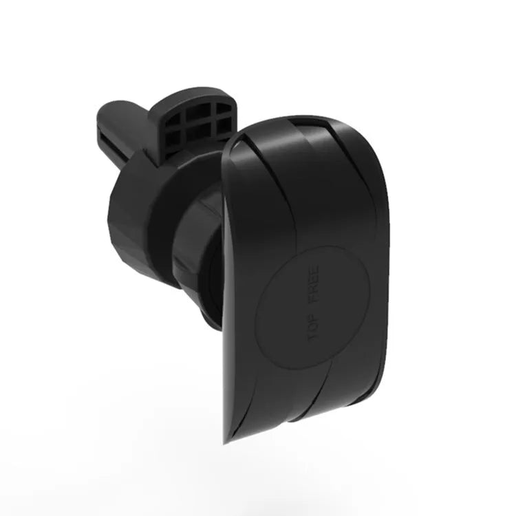 Glory black car phone holder mounted on a vehicle air vent holding a smartphone