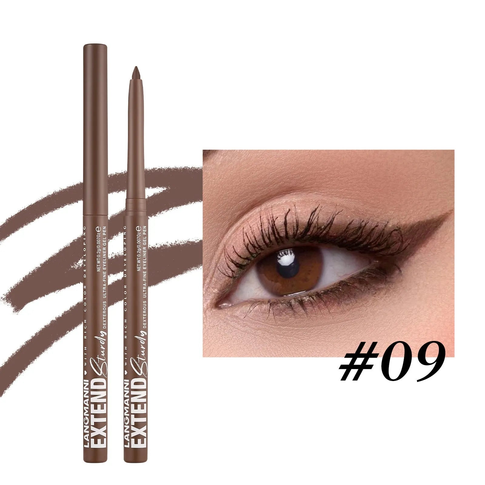 12 colourful gel glitter eyeliner pencils in vibrant shades with matte, glitter, metallic, and pearl effects