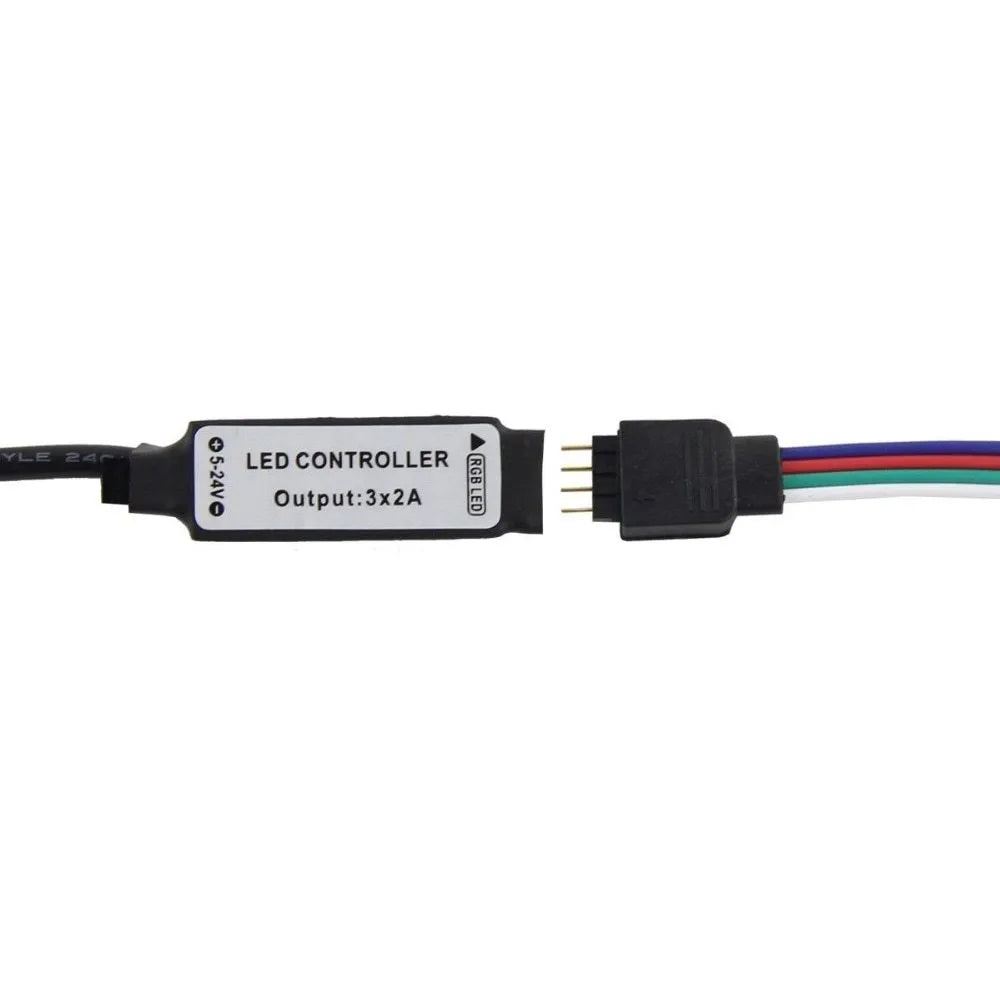 One-metre long flexible USB LED light strip showing SMD5050 LEDs, with a white USB connection cable.