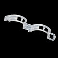 Pack of 50 plastic plant grafting clips in assorted colours for securing tomato stems.