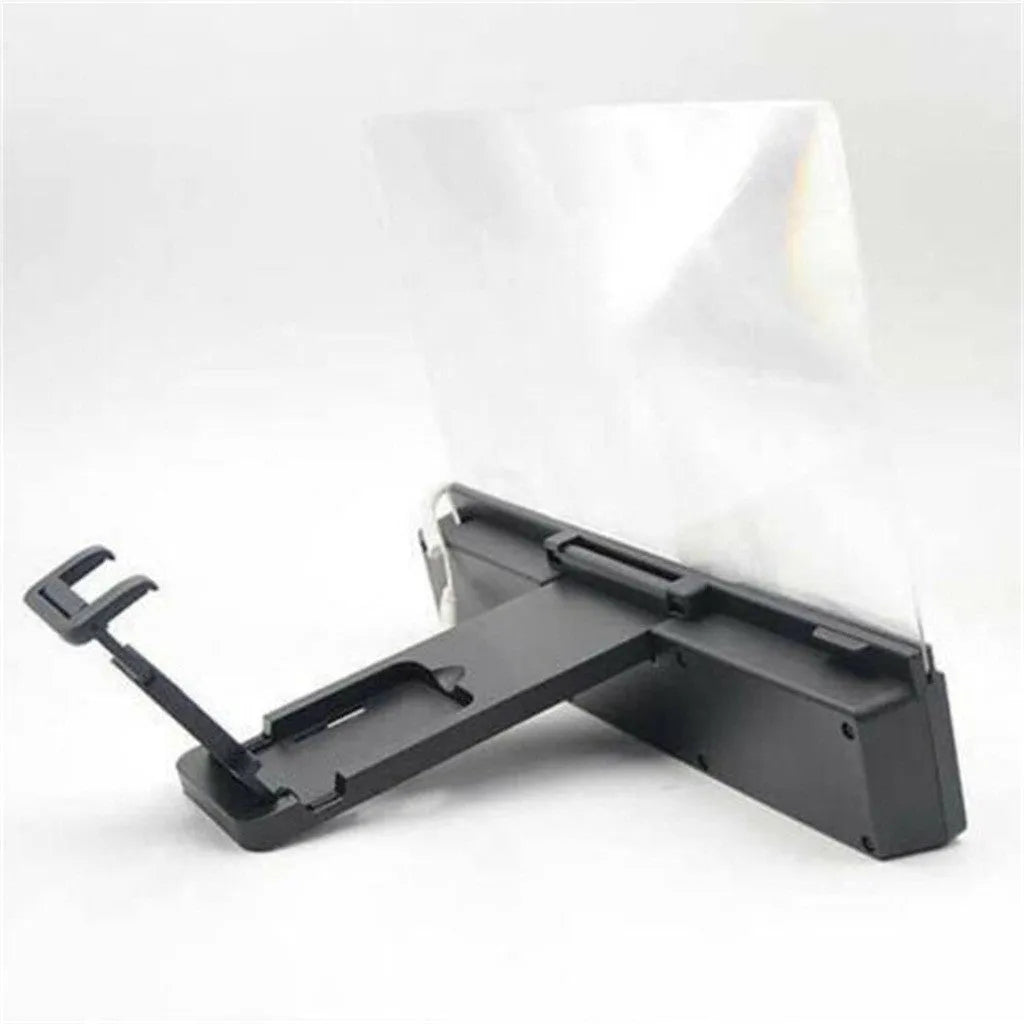 12-inch mobile phone screen amplifier with speakers and flexible gooseneck mount