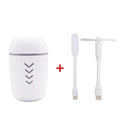 X3 portable car humidifier with columnar design in blue, pink and white colour options