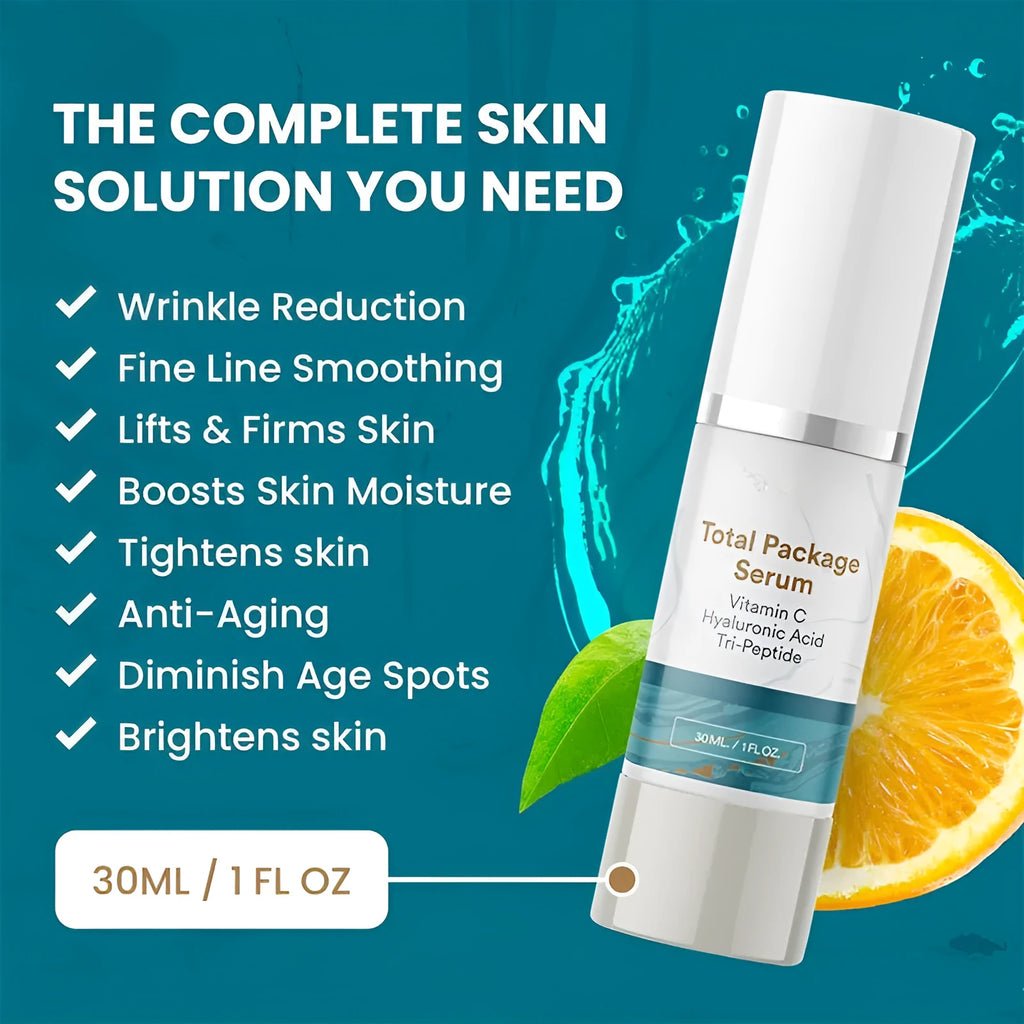 30ml facial essence bottle for moisturising and brightening skincare treatment