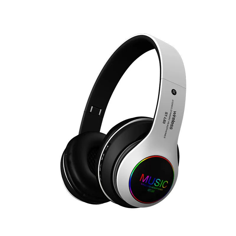Wireless Bluetooth stereo headset in selected colour with 40mm speakers and USB charging port