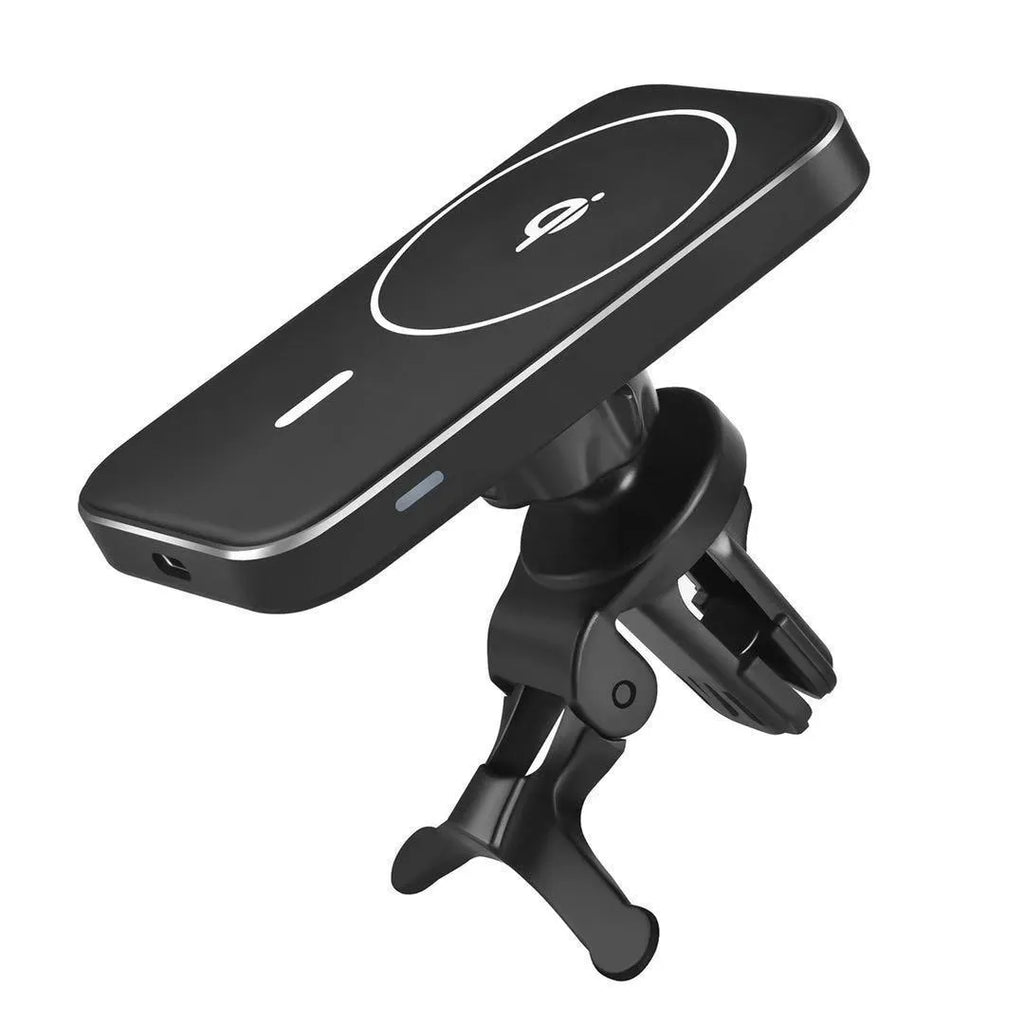 M6 Car Bracket Magnetic Wireless Charger with USB interface and LED indicator