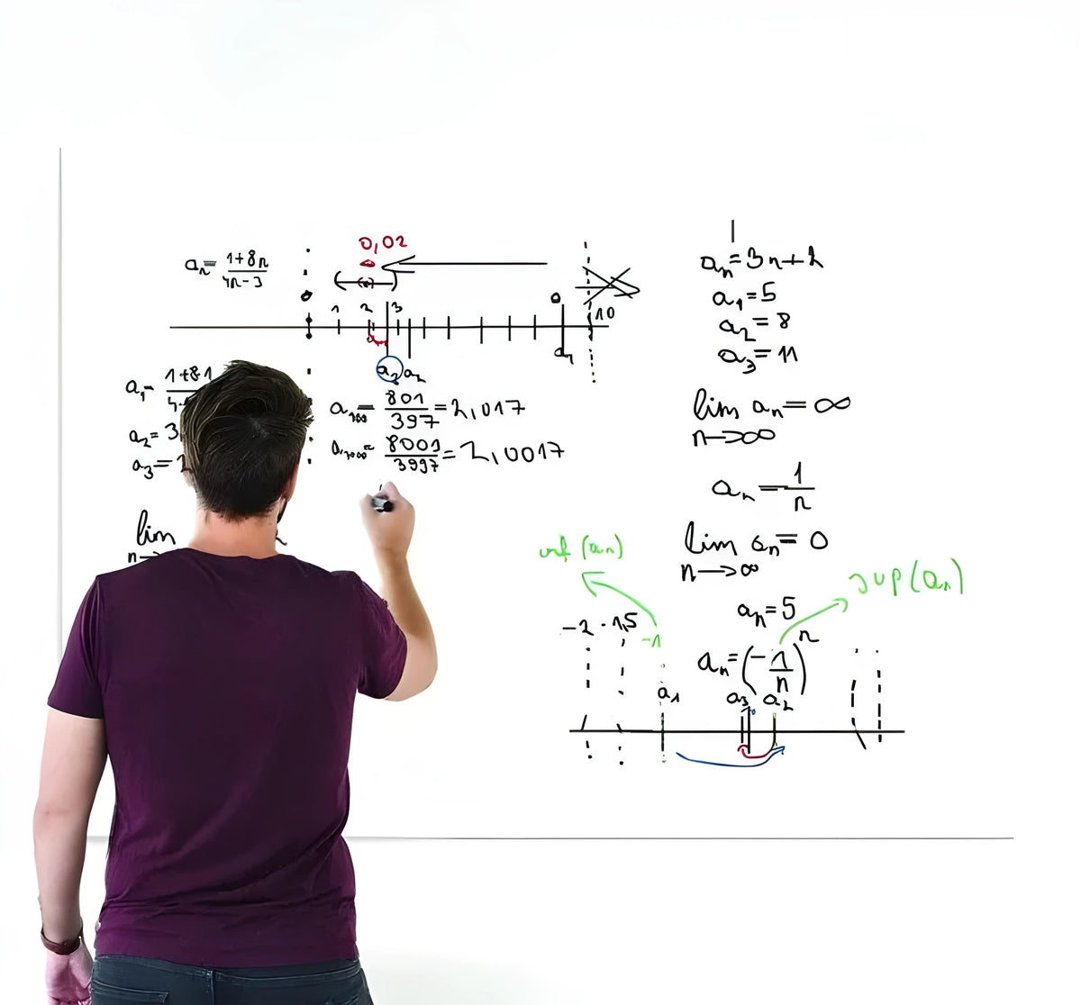 Double-sided white board 60x45 cm with white dry wipe surface for home, office, and classroom