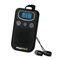 Handheld digital display mobile hearing aid booster with ABS casing and FM radio style design
