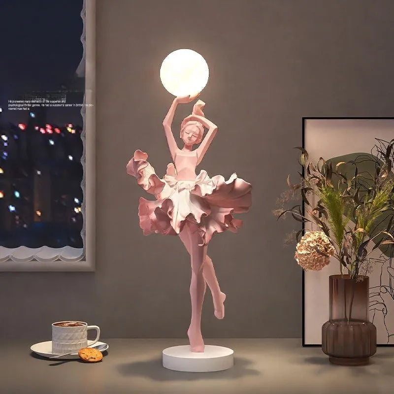 Resin atmospheric small night lamp with modern styling and USB charging
