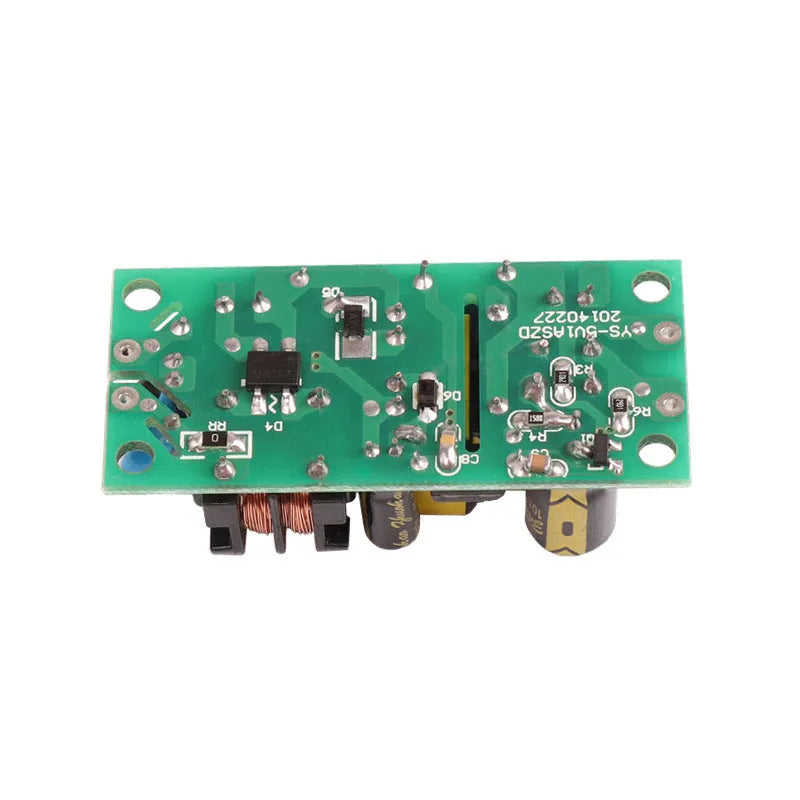 YS-U5S metal-cased switching power supply module with terminal connectors for AC input and DC output.