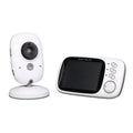 VB603 digital baby monitor with parent unit showing 3.2-inch screen and separate camera with infrared LEDs.