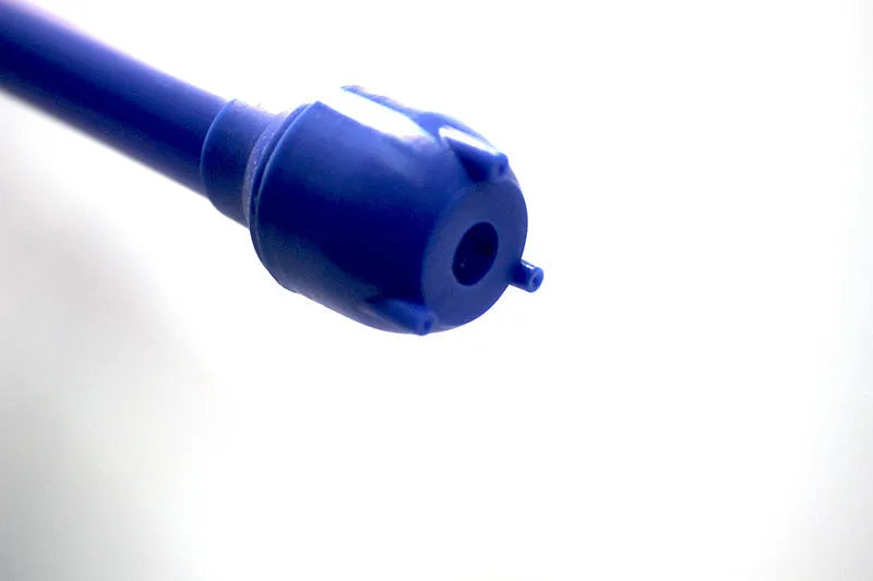 Blue manual siphon pump for fuel oil gasoline and water transfer
