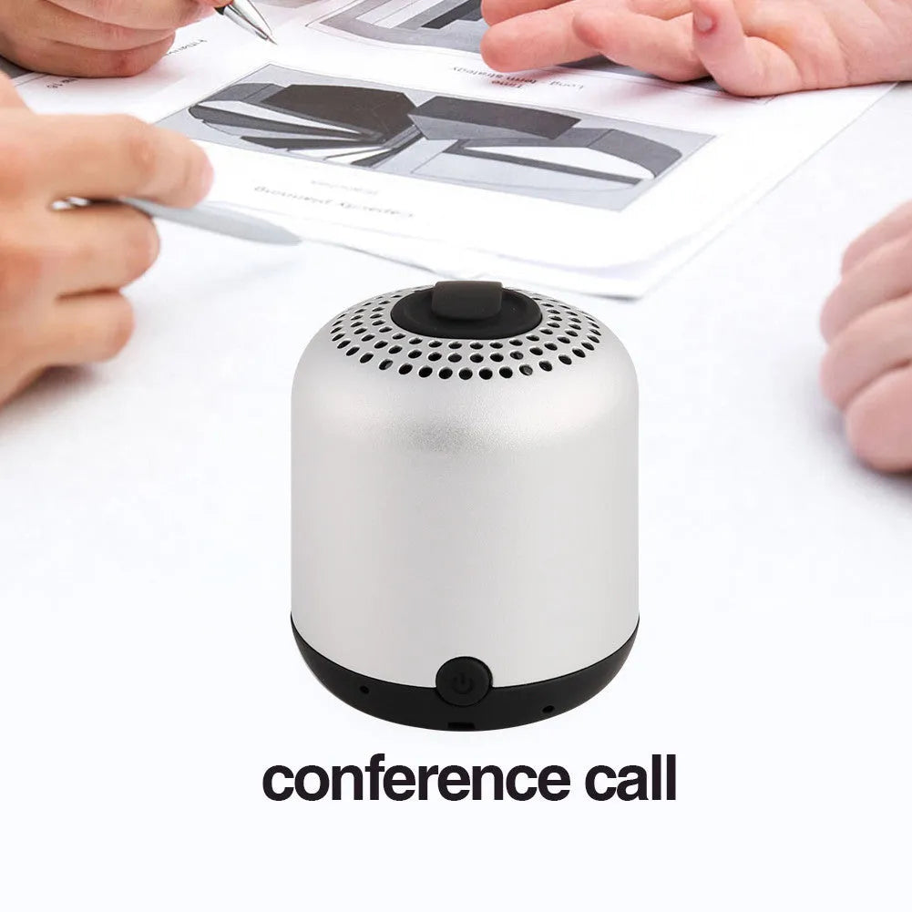 Hieha XQ11 cylindrical metal Bluetooth speaker in black, gold, pink, red or silver colour
