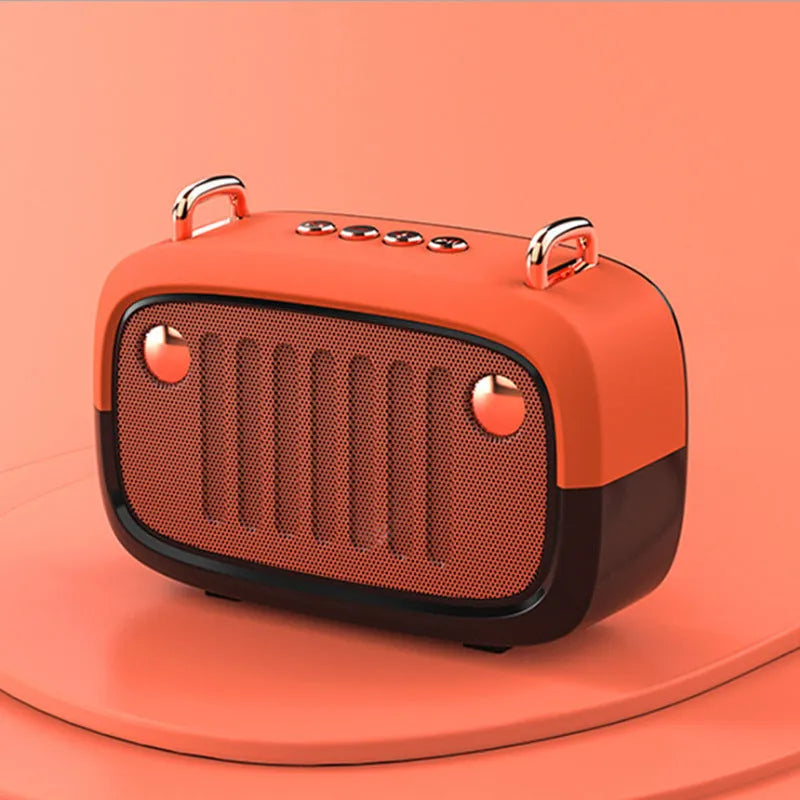 Compact portable Bluetooth speaker with subwoofer in multiple colour options