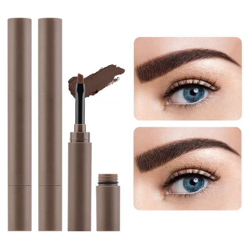 Double-headed eyebrow cream pencil in natural colour shades for universal skin type brow shaping