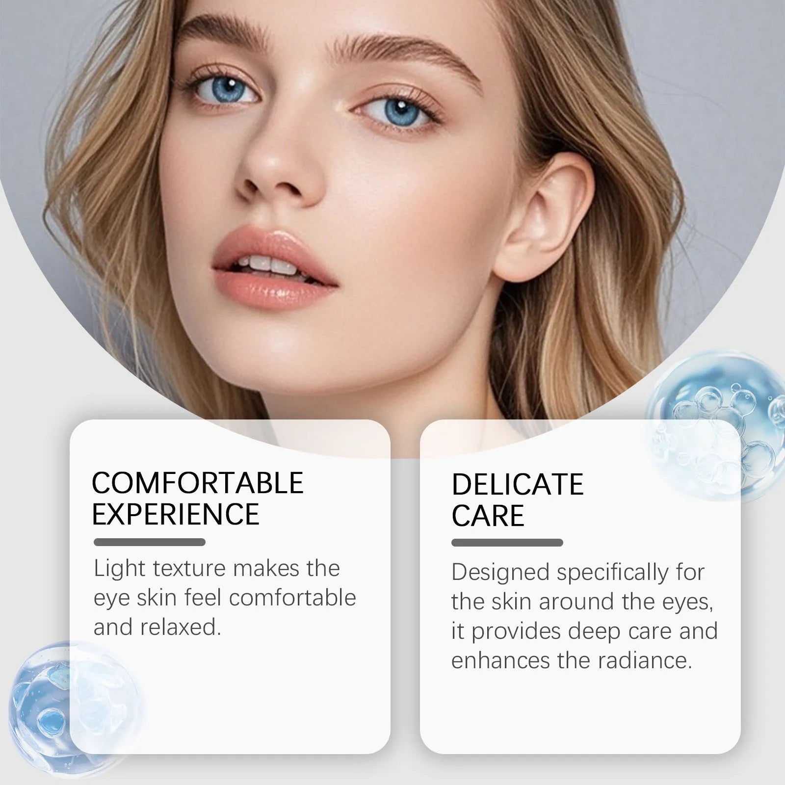 20g tube of moisturising and nourishing eye cream with ceramide and copper peptide formula.