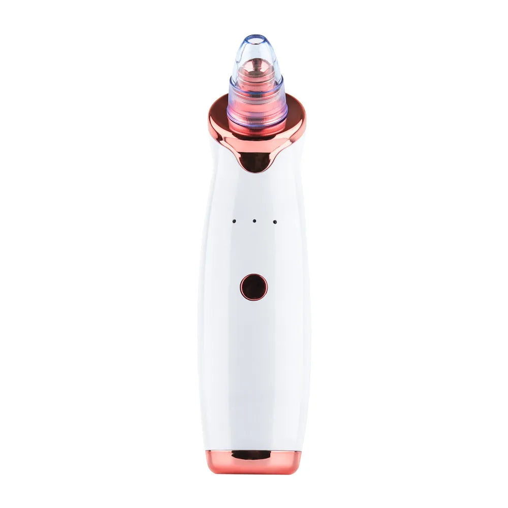 Electric blackhead remover pore cleaner with multiple nozzle attachments and 3.7V lithium battery